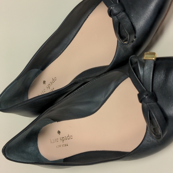 Kate Spade Pointed Flats Black size 7 - Picture 3 of 7